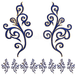 Ethnic Style Flower Pattern Computerized Embroidery Appliques&nbsp;PATC-WH20017-21D