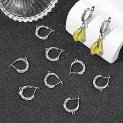 SHEGRACE Brass Hoop Earring Findings&nbsp;XGRQ79445-931P