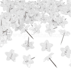 100Pcs Plastic Star Drawing Pin&nbsp;AJEW-TA0003-16