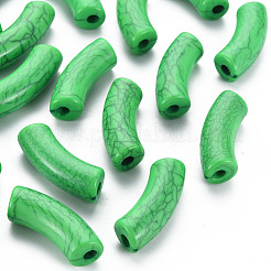 Opaque Crackle Acrylic Beads&nbsp;MACR-S372-001N-007