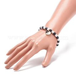 3Pcs 3 Style Handmade Polymer Clay Beaded Stretch Bracelets Set&nbsp;BJEW-JB08853