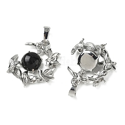 Natural Obsidian Pendants&nbsp;G-B194-01P-08