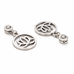 Tibetan Style Alloy Large Hole European Dangle Charms&nbsp;PALLOY-JF00036