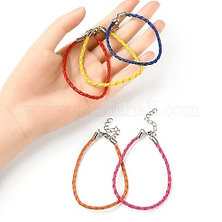 Trendy Braided Imitation Leather Bracelet Making&nbsp;BJEW-YW0001-09