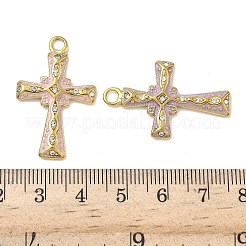 304 Stainless Steel with Crystal Rhinestone Enamel Pendants&nbsp;STAS-G362-02G