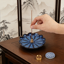 4Pcs 4 Styles Brass Incense Burners Holder&nbsp;AJEW-GA0010-10