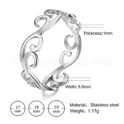 Branch 304 Stainless Steel Finger Rings&nbsp;FS-WG833A8-01