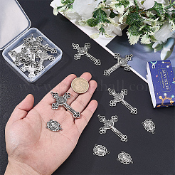 20Pcs 2 Styles Alloy Tibetan Style Pendants & Chandelier Component Links Kits&nbsp;FIND-SC0022-96
