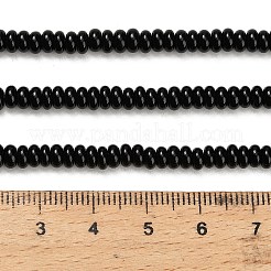 Natural Black Onyx Beads Strands&nbsp;G-L635-A01-4x2mm-01