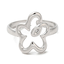 Non-Tarnish 304 Stainless Steel Open Cuff Rings&nbsp;RJEW-Q780-07P