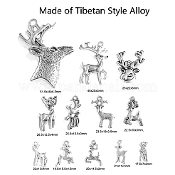 Tibetan Style Alloy Pendants&nbsp;TIBE-CJ0001-06-RS
