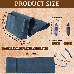 2Pcs Double-Sided Velvet Tarot Cards Storage Bags&nbsp;ABAG-CN0001-36