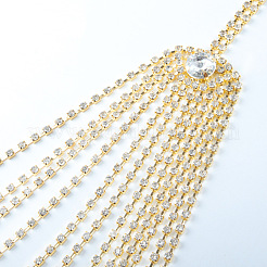 Alloy Crystal Rhinestone Tassel Sexy Chest Chains for Bikini&nbsp;FS-WG8610C-01