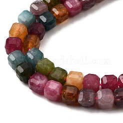 Natural Multicolor Tourmaline Beads Strands&nbsp;G-F797-A06-01