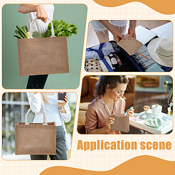 10Pcs Burlap Cloth Packing Tote Bags&nbsp;ABAG-WA0001-22