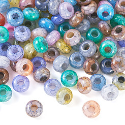 Transparent Crackle Acrylic Beads&nbsp;CACR-TAC0003