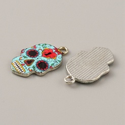 Alloy Enamel Pendants&nbsp;FIND-CJC0015-09O