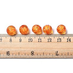 Autumn Theme Transparent Acrylic Beads&nbsp;X-TACR-S089-10mm-11