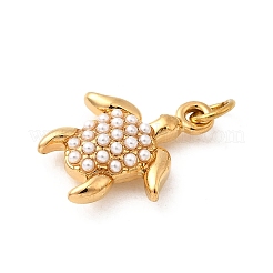 304 Stainless Steel ABS Imitation Pearl Pendants&nbsp;X-STAS-B097-07G-06