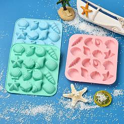 3Pcs 3 Colors Marine Theme Silicone Molds&nbsp;ST-CJ0043-012