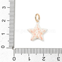 Spray Painted Brass Pendants&nbsp;KK-CBAEB58-14