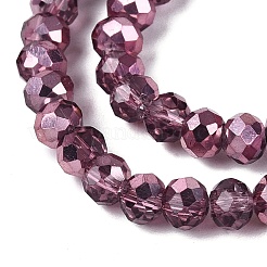 Transparent Electroplate Glass Beads Strands&nbsp;EGLA-Q131-01A-06