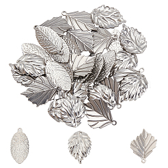 30Pcs 3 Style 304 Stainless Steel Pendants&nbsp;STAS-UN0025-44