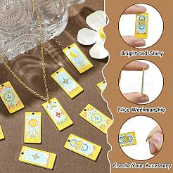 30Pcs 6 Styles Alloy Enamel Pendants&nbsp;ENAM-CJ0005-73