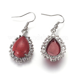 Synthetic Turquoise Dangle Earrings&nbsp;EJEW-XCP0001-23