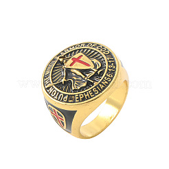 Alloy Enamel Finger Rings&nbsp;WG00E19-03