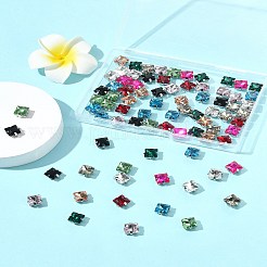 80Pcs 10 Colors Sew on Rhinestone&nbsp;RGLA-FS0001-16