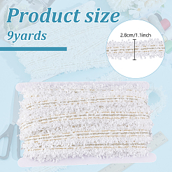 9 Yards Polyester Pleated Lace Trim&nbsp;OCOR-HY0001-28