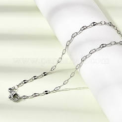 12Pcs 2.2MM 304 Stainless Steel Dapped Chain Necklaces for Men Women&nbsp;NJEW-H093-15P