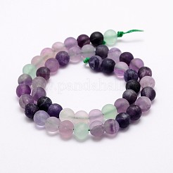Natural Fluorite Bead Strands&nbsp;X-G-A163-06-6mm