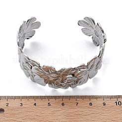304 Stainless Steel Cuff Bangles for Women&nbsp;BJEW-B108-08P