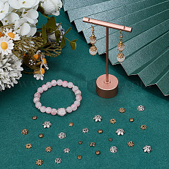 360Pcs 12 Styles Tibetan Style Alloy Bead Caps&nbsp;TIBE-SC0002-36