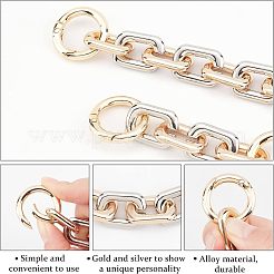 2Pcs 2 Style Zinc Alloy Purse Extender Chains&nbsp;FIND-CA0003-17