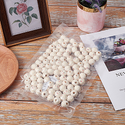 100Pcs Maple Wood European Beads&nbsp;WOOD-GF0001-97