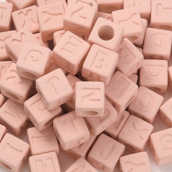 Rubberized Style Transparent Acrylic Beads&nbsp;OACR-K007-014A