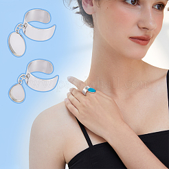 DIY Blank Charm Cuff Ring Making Kit&nbsp;RJEW-AB00006