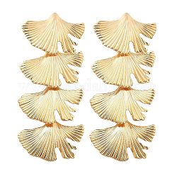 Alloy Dangle Stud Earrings&nbsp;EJEW-B136-02KCG-01