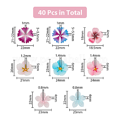 40Pcs 8 Style Plastic Beads&nbsp;KY-DC0001-12