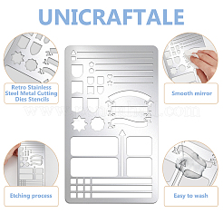 Retro Stainless Steel Metal Cutting Dies Stencils&nbsp;DIY-WH0242-389