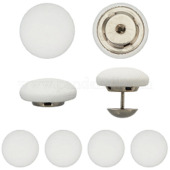 36Pcs Flat Round Cloth Cap Nail Buttons&nbsp;BUTT-CY0001-34B