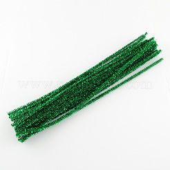 Christmas Tinsel Decoration DIY Chenille Stem Metallic Tinsel Garland Craft Wire&nbsp;AJEW-S008-03