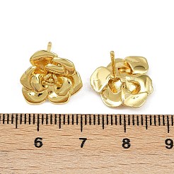 Brass Stud Earrings&nbsp;EJEW-S277-08G-A