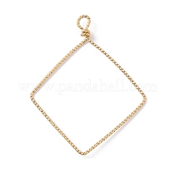 Copper Open Back Bezel Pendants&nbsp;PALLOY-JF01151-05