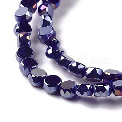 Electroplate Glass Beads Strands&nbsp;GLAA-E036-04-M