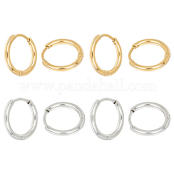 Unisex 304 Stainless Steel Hoop Earrings&nbsp;STAS-UN0002-57