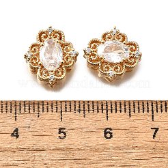 Brass Glass Beads&nbsp;KK-M318-46G-02